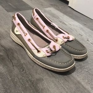 Never worn.  Sperry boat shoes